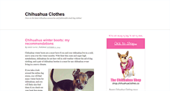Desktop Screenshot of chihuahuaclothes.co