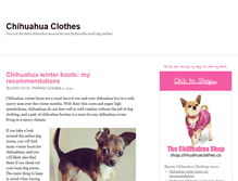 Tablet Screenshot of chihuahuaclothes.co